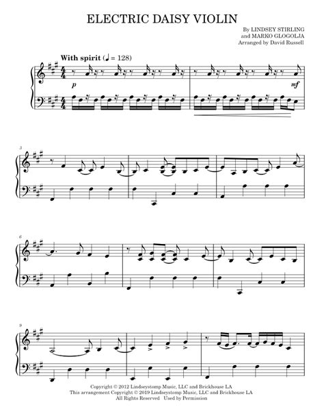 Play Official Version Of Electric Daisy Violin Sheet Music By Lindsey Stirling Survive For Piano