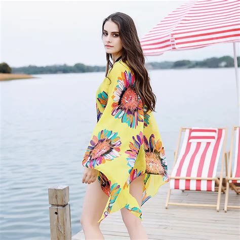 Sexy Summer Women Chiffon Bikini Cover Up Scarf Chiffon Beachwear