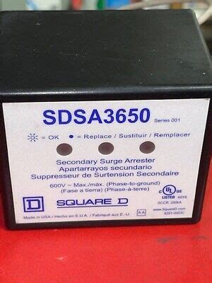 Square D Sdsa Series Surge Protective Device Used Ebay