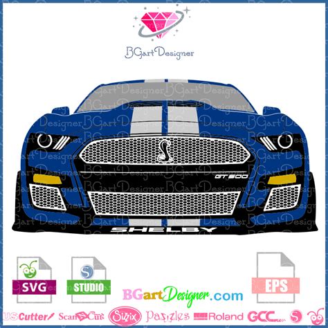 Ford Mustang Shelby Gt Cobra Svg Dxf Vector File Plasma Cutting