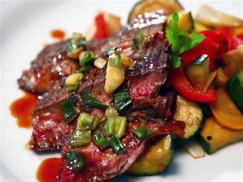 The Last Stagon Grilled Flank Steak With Ying Yang Vegetables Recipe