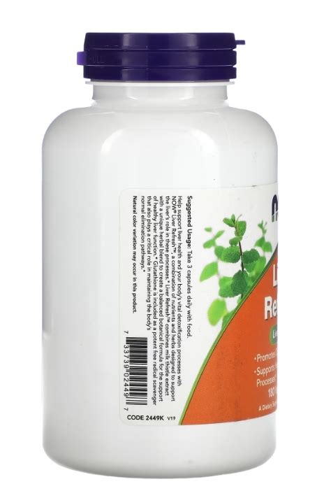 Диетическая добавка NOW Liver Refresh Поддержка печени капсулы №180 ...