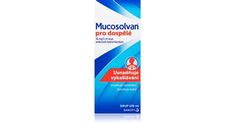 Mucosolvan Mucosolvan Pro Dospělé 30mg 5ml Sirup Na Odkašlávání Notino Cz