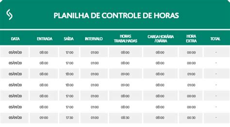 Planilha De Controle De Horas Trabalhadas Baixe Gr Tis