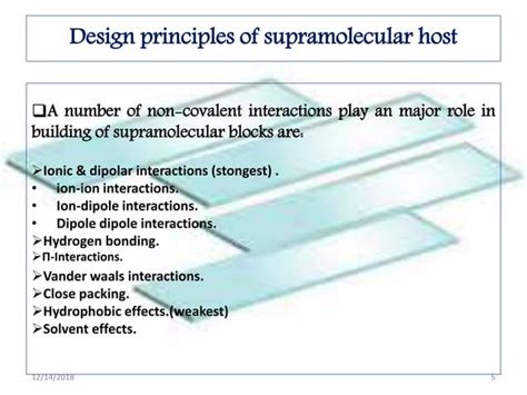 Supramolecular Host And Guest Design Ppt Ppt