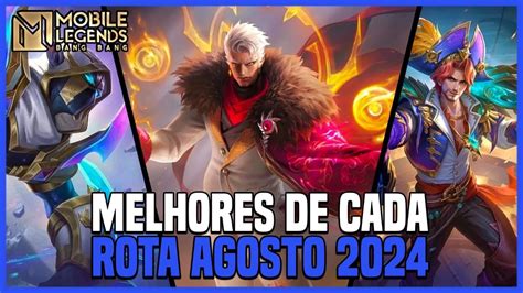 MELHORES HERÓIS DE CADA POSIÇÃO AGOSTO 2024 MLBB YouTube