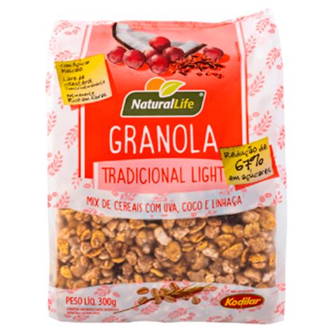 Granola Tradicional Natural Life G Mercearia Cereais Farin Ceos