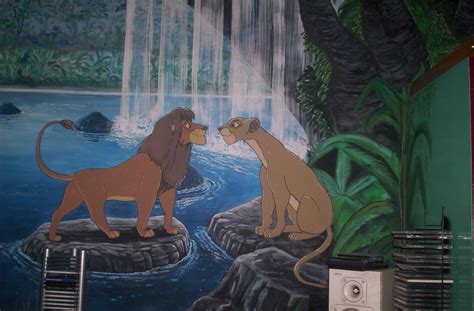 Large Lion King Wall Painting By Davince21 On Deviantart