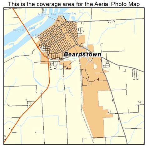 Aerial Photography Map of Beardstown, IL Illinois