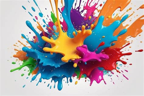 Premium Photo | Colorful paint splash background