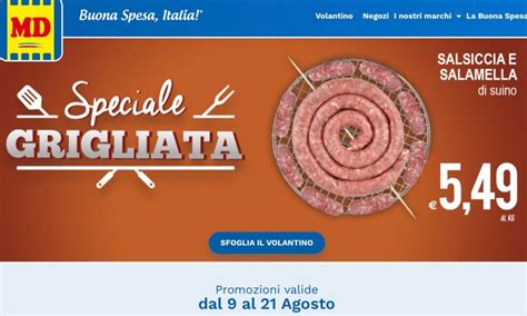 Volantino MD Speciale Grigliata Offerte E Promozioni Dal 9 Al 21 Agosto