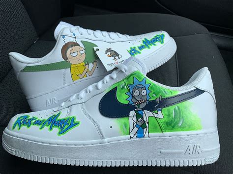 Custom Rick And Morty Air Force Derivation Customs Custom