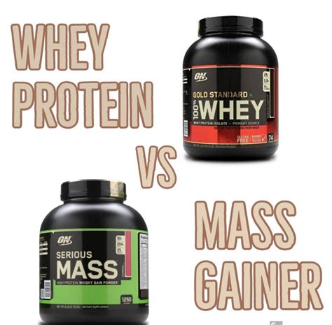 Whey Protein Vs Mass Gainer What To Take Fit Diet