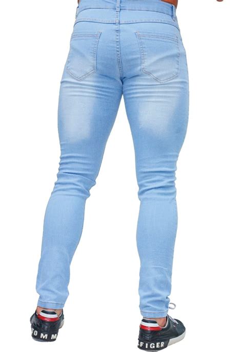 Calça Jeans Boutelle Masculina Skinny Premium Elastano Azul Claro