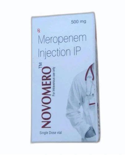 Novomero Meropenem Injection IP 10 Ml Strength 500 Mg At Best Price