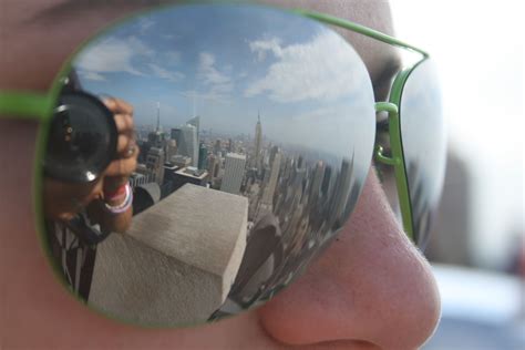 Reflection Ny Skyline Ny Skyline Round Sunglasses Reflection Circle Photos Pictures