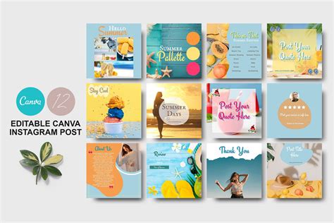 Editable Canva Instagram Template | Instagram Templates ~ Creative Market