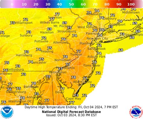 Noaa Graphical Forecast For New Jersey