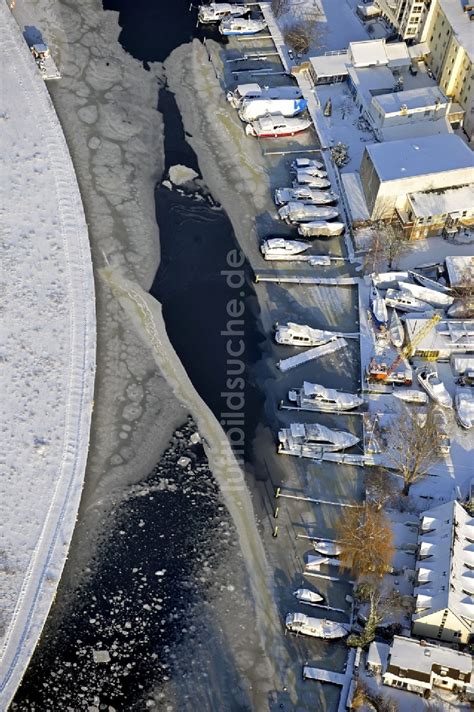 Berlin Aus Der Vogelperspektive Winterluftbild Binnenhafen S Dhafen In