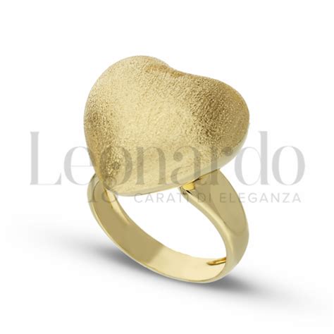 Anelli Anello Con Cuore Elettroformato Da Donna In Oro Carati