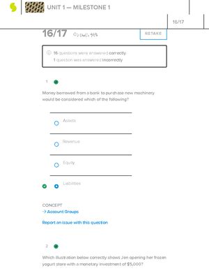 Sophia Financial Management Unit Milestone Concept Preparing