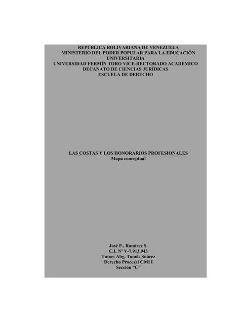 Las costas y honorarios profesionales dpc ts jprs 11 | PDF