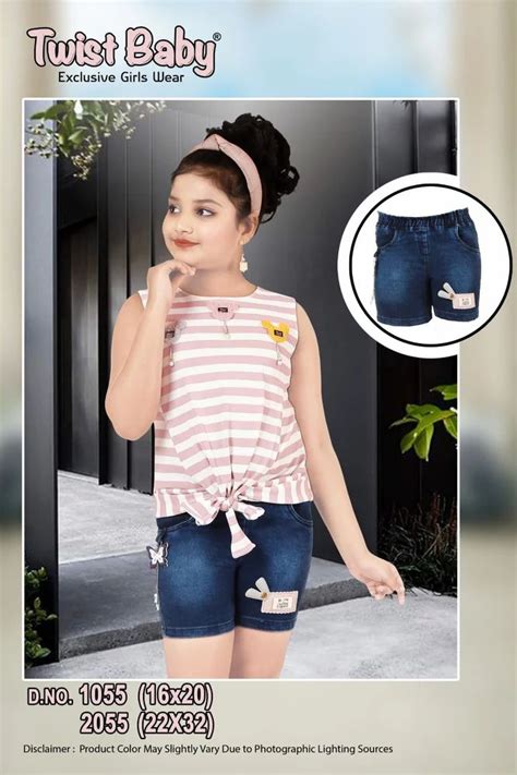 Hot Short Top Pant Set With Striped Top At Rs 395 In Kolkata ID 2854221655297
