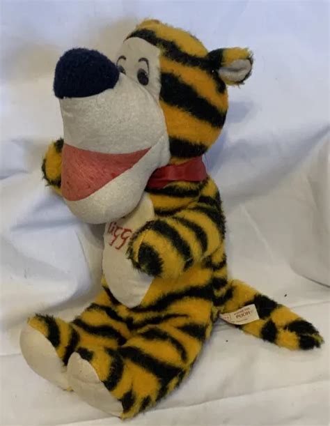 Disney Gund Winnie The Pooh Tigger Stuffed Plush Tiger Vintage Sears