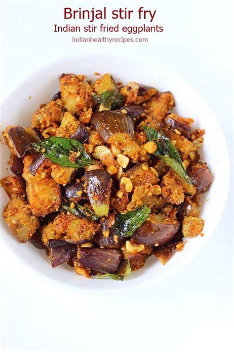 Brinjal Fry Recipe Swasthi S Recipes