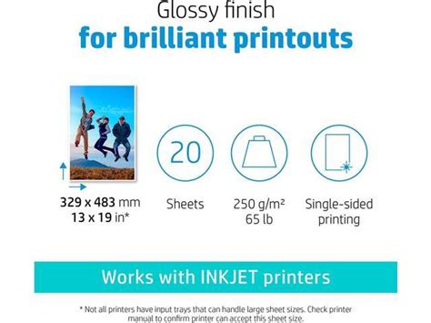 Hp Advanced Photo Paper Lbs Glossy X Sheets Pack Cr A