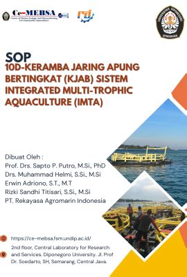 standar operational procedure sop  keramba jaring apung bertingkat
