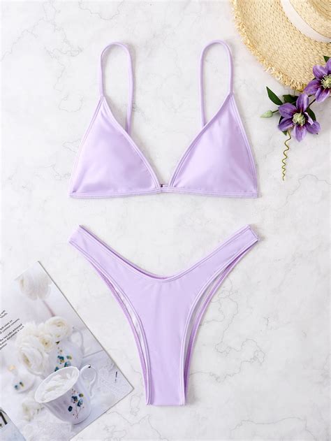 Triangle High Cut Bikini Swimsuit Artofit