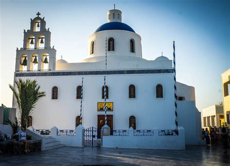 Church Of Panagia Platsani In Oia Santorini