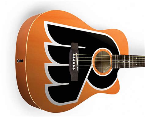 Woodrow Philadelphia Flyers Acoustic Guitar Acnhl22 Reverb