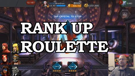 Rank Up Gem Roulette Marvel Contest Of Champions Youtube