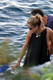 Rita Ora In A Tiger Print Bikini On A Yacht In Corfu Celebmafia