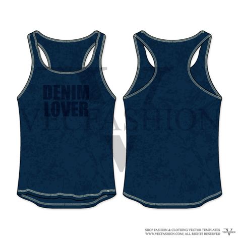 Men Racerback Sport Tank Top Vector Template Vecfashion Athleisure