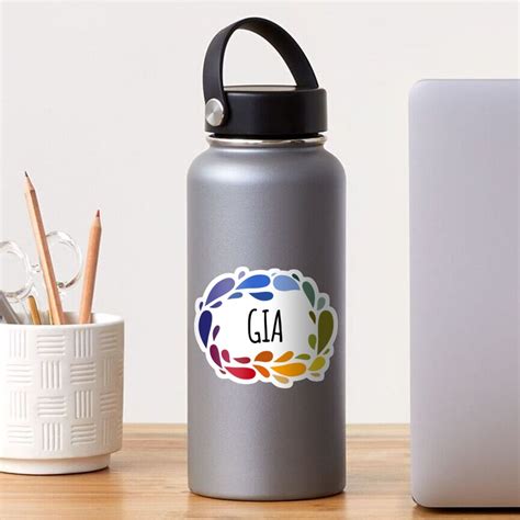 Gia Name Cute Colorful Gift Named Gia Sticker By Kindxinn Redbubble