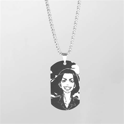 Cheap Anime Tokyo Revengers Character Pattern Necklace Stainless Steel