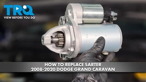 How To Replace Starter Dodge Grand Caravan A Auto