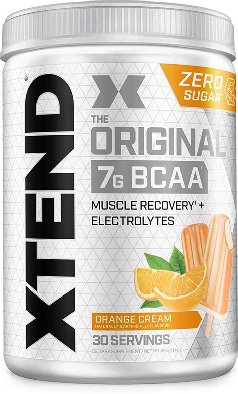 Amazon.co.jp: Xtend Original BCAA Powder Orange Cream | Sugar Free Post ...