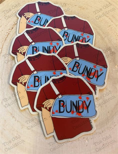 Ted Bundy Ted Bundy Sticker Serial Killer Stickers The Etsy