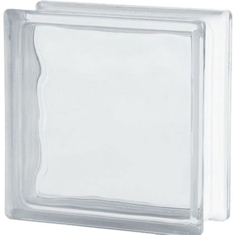 Brique De Verre Carr E Bsh Wave Seves Glassblock Lisse