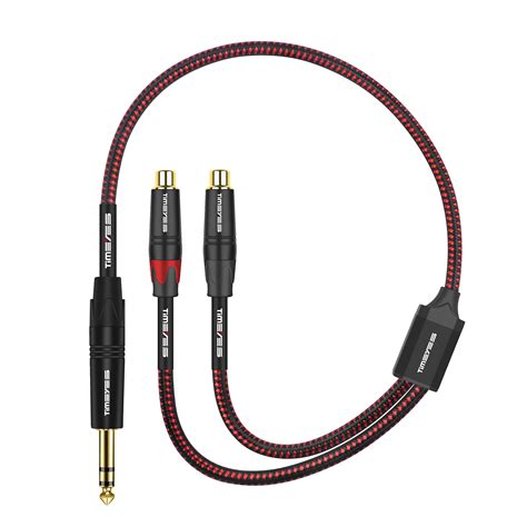 Timeyes Mm Stereo To Rca Cable Trs To Dual Rca Y Splitter