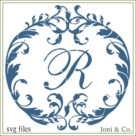 Monogram Alphabet Svg Wedding SVG Monogram Alphabet Vinyl - Etsy 