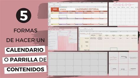 Cómo hacer una parrilla de contenidos para redes sociales 5 formas