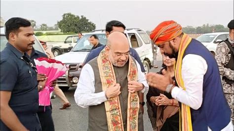 Shah Arrives Bjp Cites Sec For Putting Off Sasaram Event