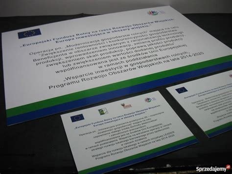 Tablica informacyjna PROW UNIJNA UE EU ARiMR TABLICE UNIJNE Kraków