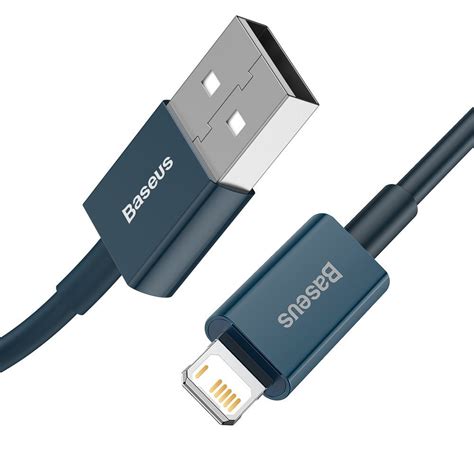 Baseus Superior Fast Charge Usb A Till Lightning Kabel A M Bl