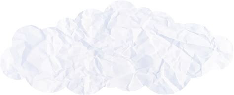 White Cloud With Paper Texture Crop Out Icon 16714552 PNG